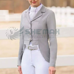 Cómoda chaqueta de espectáculo para mujer para montar a caballo construida con forro resistente a la humedad de material transpirable Delgado a medida - Product Image 5