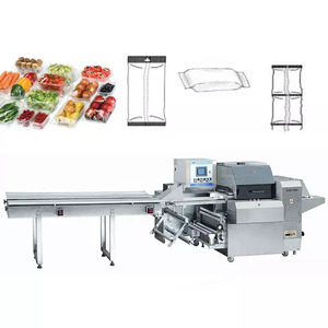 Machine à emballer automatique de légume de fruit de cerise avec le plateau dans des machines et l'équipement de sachet en plastique - Product Image 1