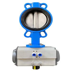 Válvula de Mariposa de Hierro Fundido de la Mejor Calidad C Way, Disco de Hierro SG, Actuador Neumático, Uso Industrial, 1 Año de Garantía para Suministro de Agua - Product Image 3