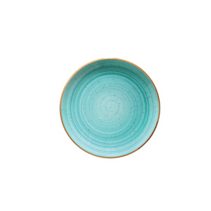 Plato Hondo de Porcelana Premium Bonami Aqua Gourmet, Elegante Plato para Salsas de 13 cm y 220 cc con Textura Turquesa Moderna para Fiestas - Product Image 1