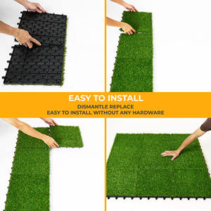 Top bon prix HPG-6202 Offre Spéciale intérieur extérieur tapis de jardin carreaux de gazon artificiel pour la décoration de paysage - Product Image 5