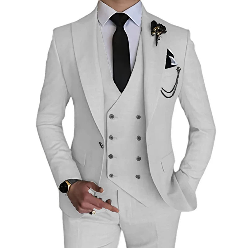 High Quality Coat Pant Suit Slim Fit Business Suits Mandarin