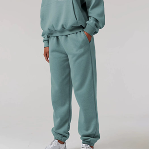Chándal Deportivo con Capucha para Mujer, Color Sólido, Algodón, Informal, para Otoño, Corte Regular, Transpirable, con Bolsillos Laterales de Forro Polar - Product Image 6