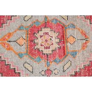 Petit tapis turc 1,2x3,2 pi (37x96 cm), tapis marocain rouge vintage - Product Image 5