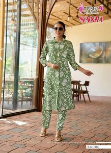 Qualité supérieure traditionnelle feuille de viscose lourde imprimé haut bas en viscose pour les femmes Festival/mariage tenue décontracté toutes saisons - Product Image 3