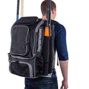 Polyester Baseball Softball <b>Backpack</b> <b>Waterproof</b> Large Capacity Bat Bag Foldable Sports Travel Pack - Product Image 1