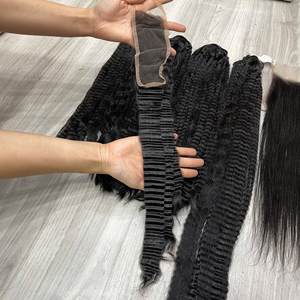 Nouveauté 2026, extensions de cheveux tendance, boucles crépues à la vapeur, 100% cheveux vietnamiens, boucles définies, toucher doux et aspect brillant - Product Image 4