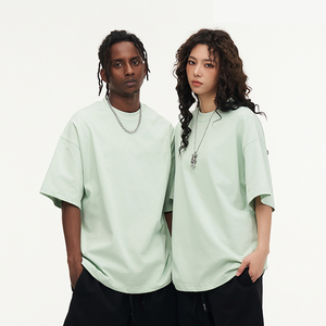 T-shirt personnalisé en coton 100% vierge, sérigraphié, haute qualité, coupe oversize, streetwear, épais, unisexe, 300 g/m² pour homme - Product Image 3