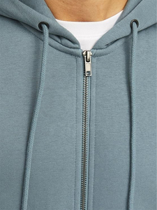 Streetwear OEM Nouveau Personnalisé 500gsm Sweat à Capuche Éponge Française Délavé au Soleil Lavage à l'Acide en Détresse Broderie recadrée avec Fermeture Éclair pour Hommes - Product Image 6