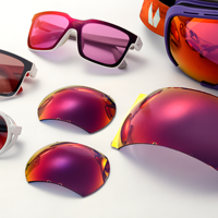 Lentes de Sol Ópticas de Policarbonato de Visión Única Hung Tai con Recubrimientos de Espejo AR, Hidrofóbicas, Oleofóbicas, Anti-agua de Mar y Anti-vaho