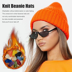 Gorros de lana Gorros de punto para invierno Gorros cálidos acogedores para niños Adolescentes Mujeres y hombres jóvenes - Product Image 6