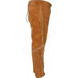 Pantalon en cuir suédé léger pour hommes, vêtements décontractés pantalons pour hommes de qualité supérieure - Product Image 3