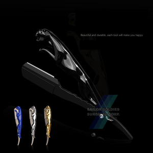 Rasoirs de barbier à lame unique de haute qualité Rasoirs en forme de gorge coupés avec logo personnalisé Rasoirs à lame unique avec logo personnalisé - Product Image 1