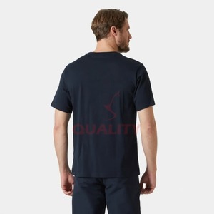 Camiseta de Algodón Grueso de Alta Calidad, Impresión de Logotipo Personalizado, Ropa Urbana, Prenda en Blanco, Servicio OEM, Suministro de Fábrica, Duradera - Product Image 2