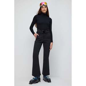 Pantalon large pour femme, taille haute, respirant, tissé, taille XL, style classique, pour le bureau, été, technique froissée, coloré - Product Image 1