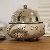 Très demandé, Nouveau modèle de pot de cuisson et de maintien au chaud en bois et métal, design moderne et luxueux, décoratif, isolé et durable