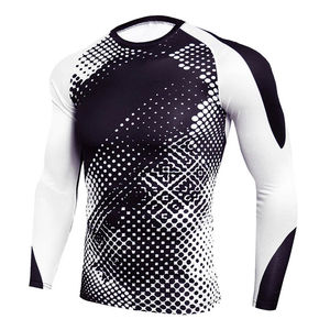 La mejor calidad, personalizada, de manga larga, Rash Guard, ropa informal de secado rápido, precio al por mayor, ropa informal elástica para Fitness de secado rápido - Product Image 3