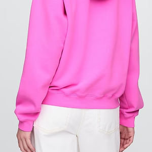 เสื้อฮู้ดผู้หญิงแบบเรียบง่าย แขนยาว ผลิตจากโรงงาน พร้อมโลโก้สั่งทำและฮู้ดสวมใส่สบายสำหรับฤดูหนาว - Product Image 6