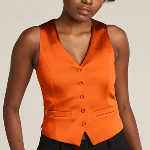 Chaleco Casual de Algodón de Color Liso para Mujer, Sin Mangas, Chaleco de Plumón, Nueva Moda 2026 al por Mayor - Product Image 1