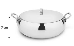 Cazuela ovalada de lujo de acero inoxidable de alta calidad con tapa para uso en cocina y servicio - Product Image 4