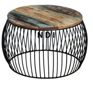 Nueva llegada mirando muebles decoración nuevo estilo diseñador mesa auxiliar con tapa de mármol para café Mesa Central decorativa - Product Image 4