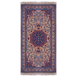 Tapis Médaillon Tendance de Luxe Fait Main, Noué à la Main, Magnifique Design Authentique en Laine et Coton pour la Décoration Intérieure - Product Image 1
