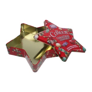 Vibrant Christmas Decor Pentagram Tinplate Cans with Screw Cap <b>for</b> Holiday Gifting <b>Sweet</b> Packaging & Seasonal Home Display - Product Image 3