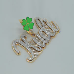 Trending Hip Hop Diamond Jewelry Set Unique 14KT Gold Lab Grown Diamond Pendant Joyería personalizada - Product Image 2