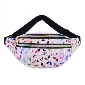 Meilleures ventes en ligne Sac de taille imprimé personnalisé Fermeture à glissière étanche Street Wear en gros - Product Image 4