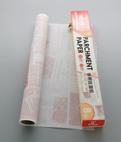 Papier parchemin imprimé style journal personnalisé pour l'emballage des hamburgers, feuilles d'emballage alimentaire antiadhésives et résistantes à la graisse
