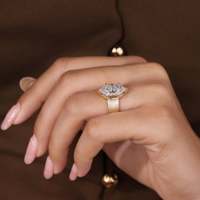 Bague solitaire en diamant marquise néerlandaise de 4 carats avec sertissage à six griffes, clarté VS1, certifiée IGI, pour fiançailles féminines