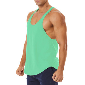 Débardeurs de fitness et de musculation pour hommes, vêtements en coton, élasthanne, col en O, séchage rapide, yoga, conception personnalisée, entraînement de musculation 3D - Product Image 3