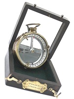 Boussole de poche de haute précision en laiton massif antique, modèle QG Enterprise MRC, boîte en bois élégante, verre, pour la lecture de cartes nautiques