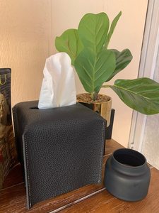 Cubierta de caja de pañuelos Funda de cuero con soporte cuadrado Moderna 2017 - Product Image 3