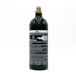 Cylindre en aluminium longue durée 20oz pour paintball CO2, conçu pour l'fiabilité, fabriqué aux États-Unis - Product Image 2