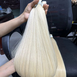 Super vente 30 $/kilo! Vente en gros de cheveux vierges alignés sur les cuticules, faisceaux de cheveux humains vierges blonds avec, couleur #613 - Product Image 1