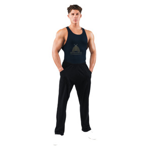 Débardeur 100% coton pour hommes noir respirant Fitness Singlet gilet d'entraînement en gros Stringer pour la musculation ODM approvisionnement - Product Image 1