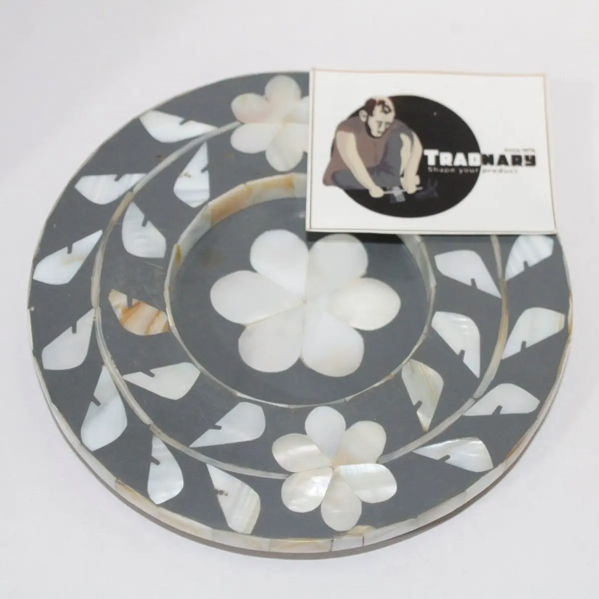 Parelmoer Onderzetter Dweil Inlay Arabische Coaster Arabische Theeplaat Koffiecoaster Uit Tradnaire