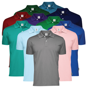 เสื้อโปโลผู้ชายคุณภาพสูง 100% โพลีเอสเตอร์ ผ้าหนา ทรงโอเวอร์ไซส์ รับสกรีนลายเสื้อโปโลตามสั่ง - Product Image 1