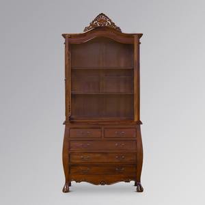 ตู้โชว์ไม้สักแท้สุดหรู งานฝีมือสไตล์ชายฝั่งโบราณ พร้อมลิ้นชัก สำหรับห้องนอน โรงแรม ห้องรับประทานอาหาร และห้องนั่งเล่น - Product Image 1