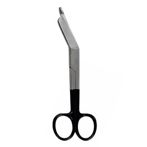 Tijeras de vendaje de enfermera de la mejor calidad, tijeras de vendaje quirúrgico médico de acero inoxidable con borde romo de Color medio negro - Product Image 6