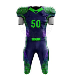 Uniforme de football américain de haute qualité pour adultes, unisexe, respirant, à séchage rapide, antibactérien, vêtements de sport personnalisés - Product Image 1