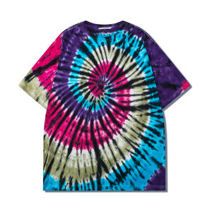 เสื้อยืดมัดย้อมย้อมย้อมย้อมย้อมผ้าฟอกย้อมสีสำหรับผู้ชาย - Product Image 1