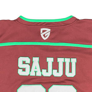 Venta al por mayor de diseño personalizado sublimado de impresión en blanco de hockey sobre hielo Jersey cosido bordado camiseta de fútbol - Product Image 5