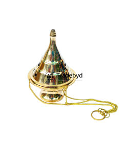 Quemador de metal hecho a mano Tradebyd Bakhoor soporte de incienso árabe decorativo para decoración para sala de estar - Product Image 3