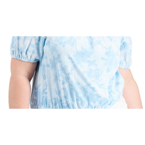 เสื้อครอปไหล่เดียวสีน้ำเงิน Jolene สำหรับผู้หญิงจาก INC International Concepts  งานถักโครเชต์ ดีไซน์หรูหรา ระบายอากาศได้ดี ไซส์ 4X บริการ OEM/ODM สำหรับกิจกรรมยามว่าง - Product Image 3