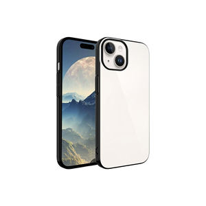 Coque arrière de protection premium Netzy pour iPhone 15, étui rigide en PC avec cadre coloré, modèle élégant 'Plus' - Product Image 1