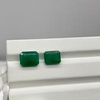 Pierre précieuse de qualité supérieure Émeraude zambienne 8 Ct Octogone facetté Vente en gros Pierre précieuse naturelle en vrac pour fabricant de bijoux en gros
