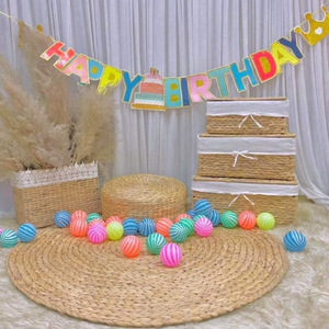 Vente en gros directe bon marché tapis et moquettes en jacinthe d'eau naturelle pour le salon et les chambres à coucher fabriqués au Vietnam - Product Image 3