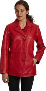 Chaqueta clásica de cuero Nappa para mujer, chaqueta de motorista de cuero auténtico para mujer, chaqueta de cuero puro para mujer - Product Image 3